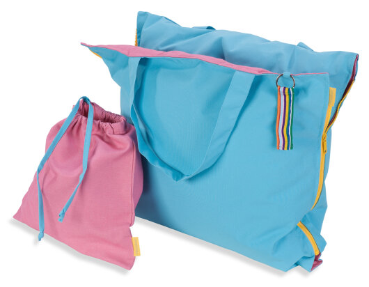 Hhooboz Pillowbag L türkis-pink