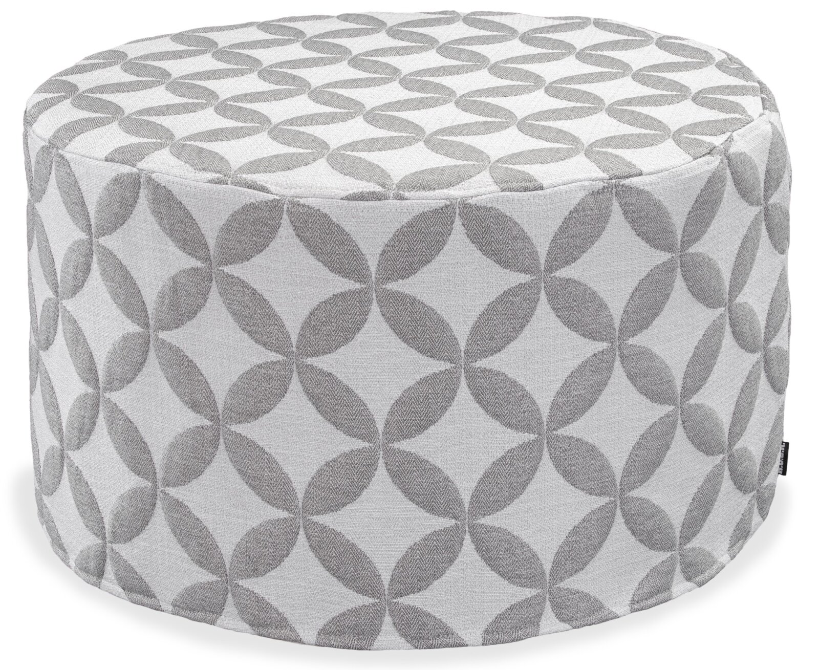 H.O.C.K. Luna Outdoor Hocker rund Pouf ø60x40cm hellgrau