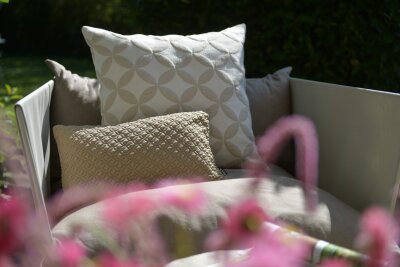 H.O.C.K. Luna Outdoor Wendekissen 60x60cm schwarz