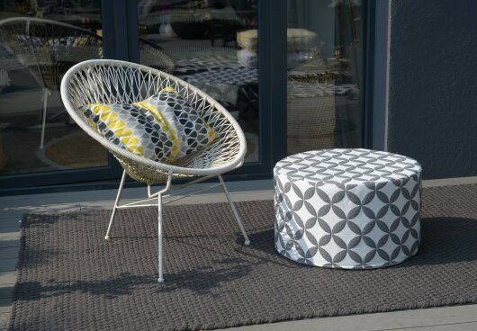 H.O.C.K. Drops Outdoor Kissen 60x40cm multi gelb grau... H.O.C.K. Drops Outdoor Kissen 60x40cm multi gelb grau col. 06