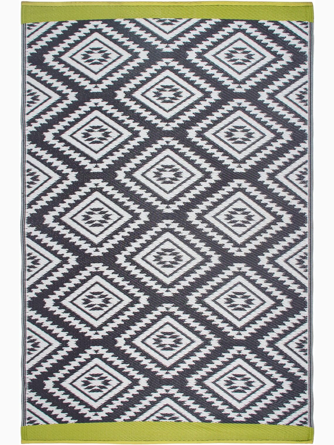 H.O.C.K. Outdoor Teppich Valencia grau grün gemutert 150x240cm