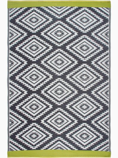 H.O.C.K. Outdoor Teppich Valencia grau grün gemutert 150x240cm
