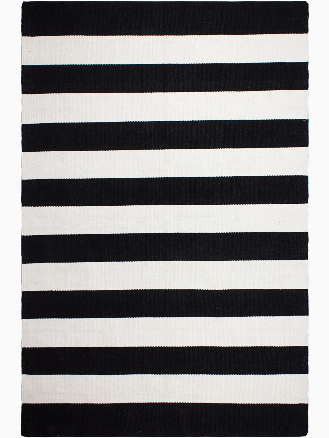 H.O.C.K. Outdoor Teppich Nantucket black&white PET 120x180cm schwarz weiß