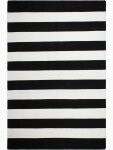 H.O.C.K. Outdoor Teppich Nantucket black&white PET 120x180cm schwarz weiß