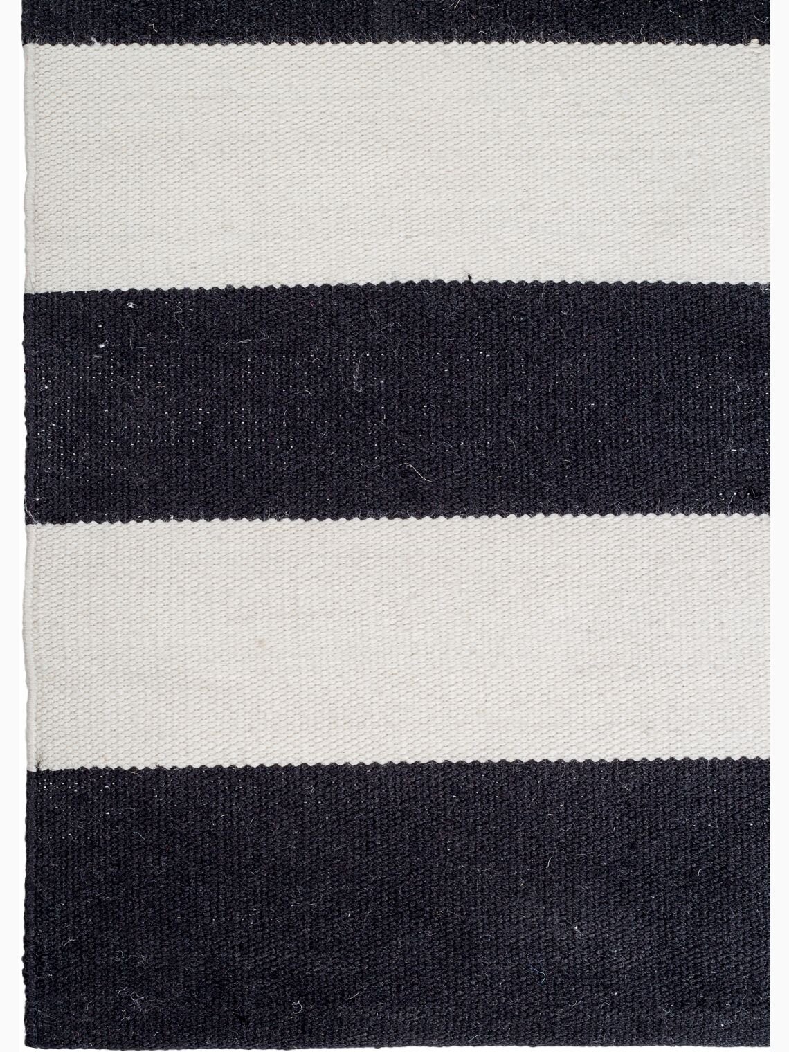H.O.C.K. Outdoor Teppich Nantucket black&white PET 150x240cm schwarz weiß