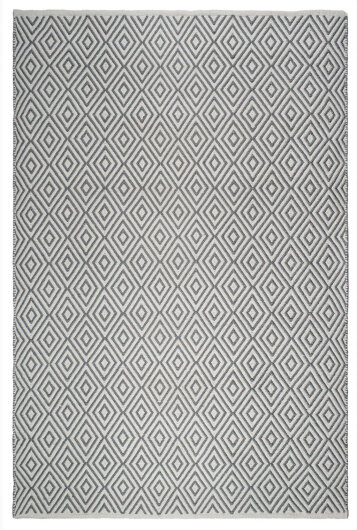 H.O.C.K. Outdoor Teppich Veria grey&white PET 120x180cm grau weiß