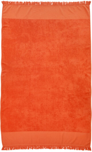 H.O.C.K. Strandhandtuch Canberra Towel 95x180cm einfarbig orange coral 1546