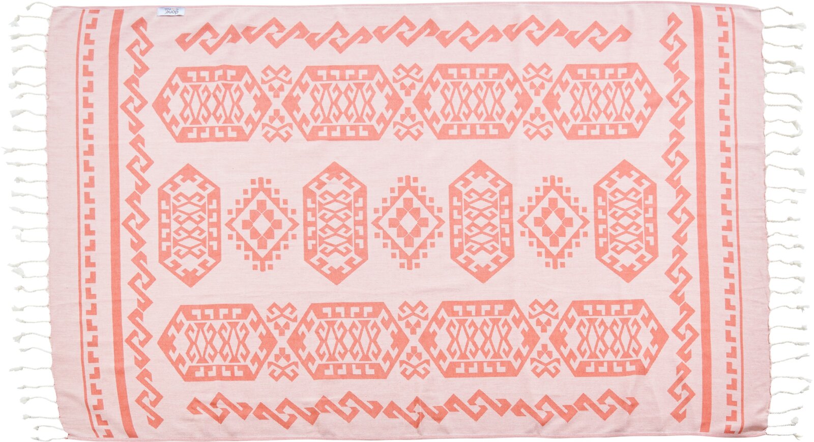 H.O.C.K. Strandhandtuch Colorado Towel 90x180cm gemustert rot orange 1700