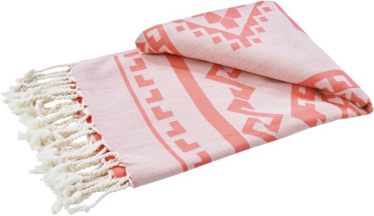 H.O.C.K. Strandhandtuch Colorado Towel 90x180cm gemustert rot orange 1700