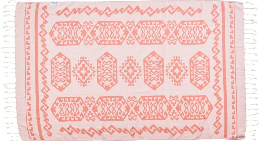 H.O.C.K. Strandhandtuch Colorado Towel 90x180cm gemustert rot orange 1700