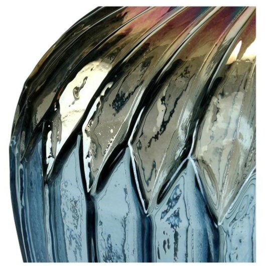 Kersten Vase Glass Blue 20x20x22cm mit Farbverlauf