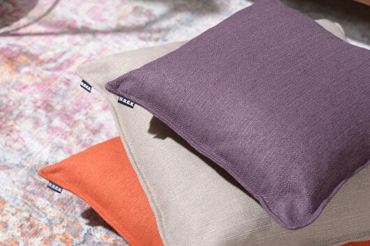 H.O.C.K. Mali Kissen mit Biese 45x45cm beige col. 5040
