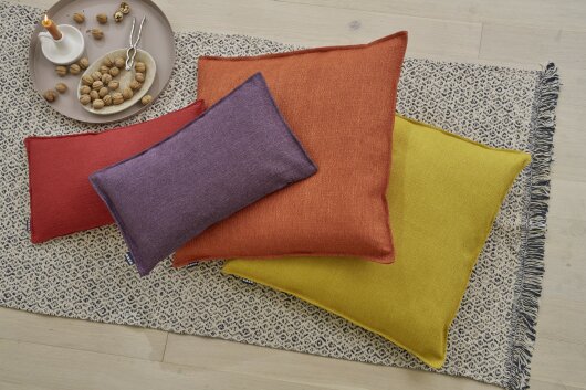 H.O.C.K. Mali Kissen mit Biese 50x30cm lila mauve col. 80