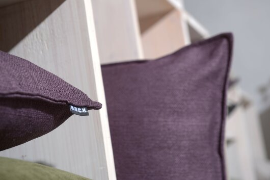 H.O.C.K. Mali Kissen mit Biese 50x30cm lila mauve col. 80