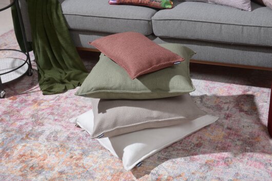 H.O.C.K. Mali Kissen mit Biese 50x30cm altrosa burgundy col. 22