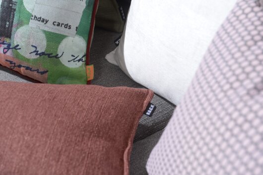 H.O.C.K. Mali Kissen mit Biese 50x30cm altrosa burgundy col. 22