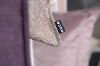 H.O.C.K. Mali Kissen mit Biese 50x30cm taupe col. 2