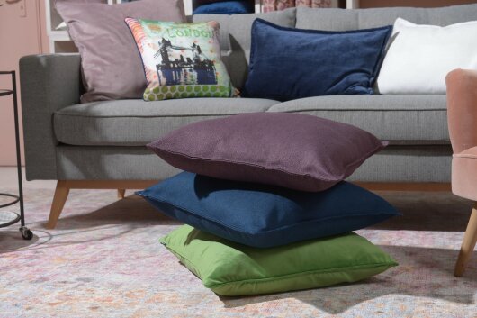 H.O.C.K. Mali Kissen mit Biese 60x60cm navy col. 666
