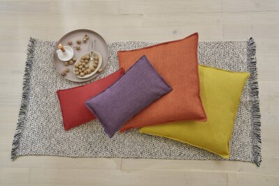 H.O.C.K. Mali Kissen mit Biese 60x60cm maisgelb col. 26