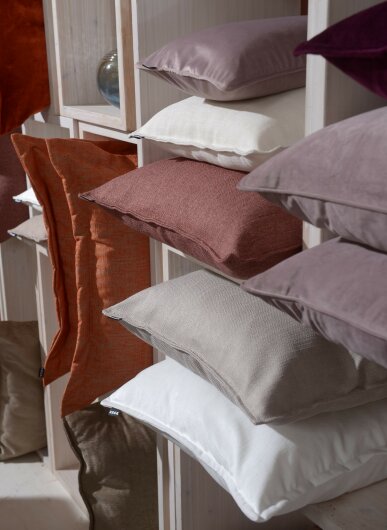 H.O.C.K. Mali Kissen mit Biese 60x60cm beige col. 5040