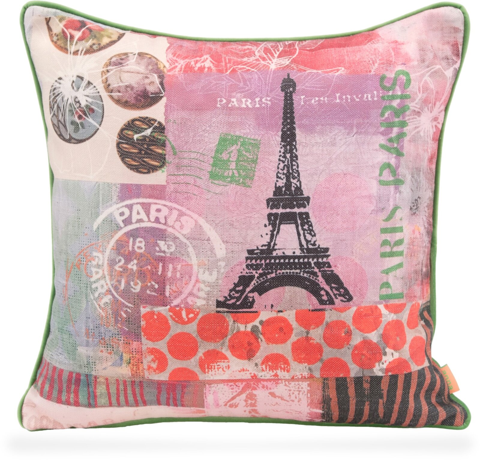 H.O.C.K. Lieblingsstädte Städte Kissen mit Keder 45x45cm PARIS by Anna Flores
