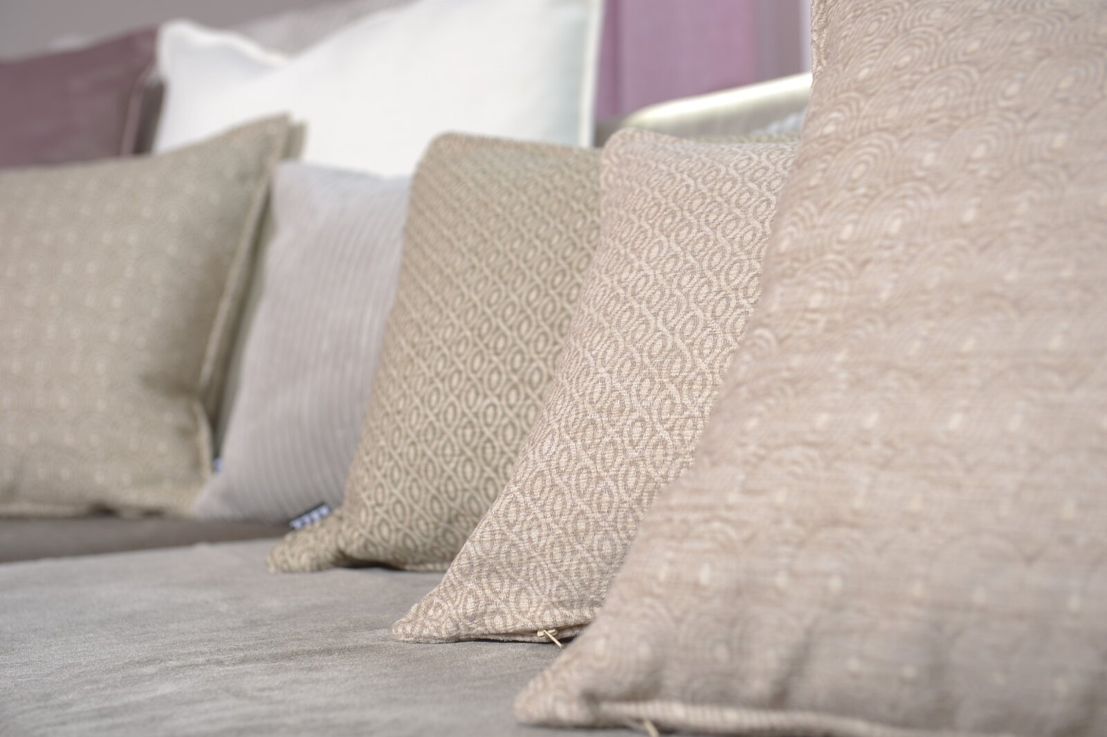 H.O.C.K. Ivy Kissen 60x40cm mit Biese beige col. 400