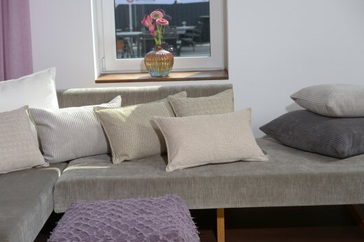 H.O.C.K. Ivy Kissen 60x40cm mit Biese beige col. 400