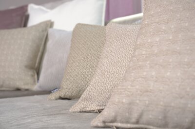 H.O.C.K. Ivy Kissen 60x40cm mit Biese beige col. 400