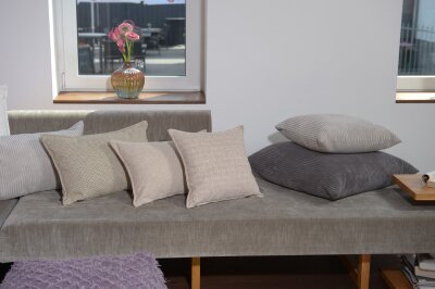 H.O.C.K. Ivy Kissen 60x40cm mit Biese beige col. 400
