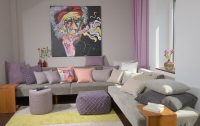 H.O.C.K. Ivy Kissen 60x40cm mit Biese beige col. 400