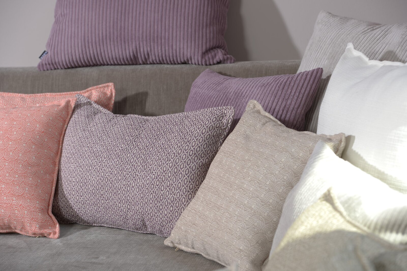 H.O.C.K. Ivy Kissen 60x40cm mit Biese lila col. 002