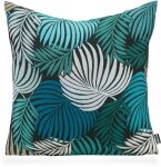 H.O.C.K. Copacabana Kissen floral 45x45cm petrol emeraude