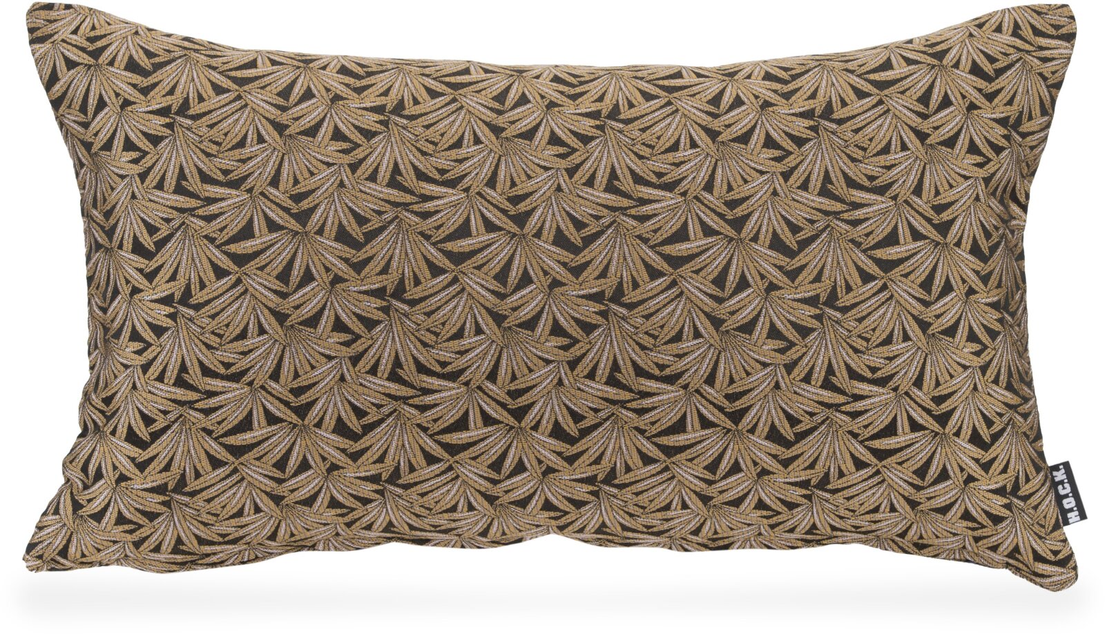 H.O.C.K. Caja Kissen floral 50x30cm dunkelgrau