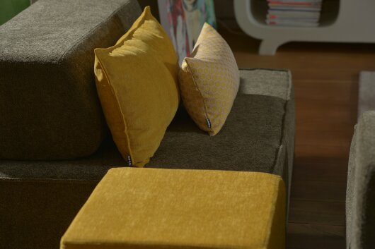 H.O.C.K. Kappi Kissen 50x30cm gold gelb