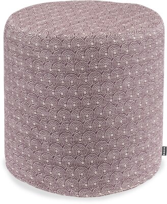 H.O.C.K. Ivo Hocker Pouf Ø45x45cm rund lila col. 002