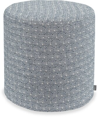 H.O.C.K. Ivo Hocker Pouf Ø45x45cm rund blau col. 704