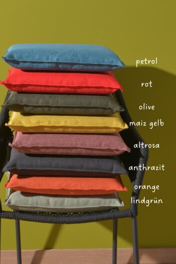 H.O.C.K. Mali Sitzkissen 40x40x6cm anthrazit col. 205