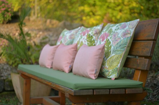 H.O.C.K. Sparkle Outdoor Kissen 40x30cm coral rot