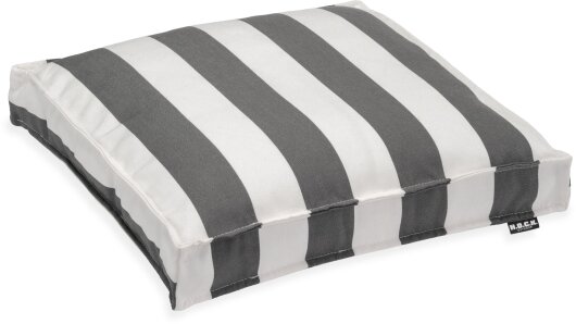 H.O.C.K. Classic Streifen Outdoor Sitzkissen 40x40x5cm grau