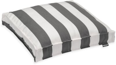 H.O.C.K. Classic Streifen Outdoor Sitzkissen 40x40x5cm grau