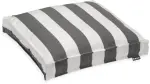 H.O.C.K. Classic Streifen Outdoor Sitzkissen 40x40x5cm grau