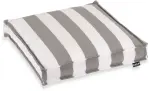 H.O.C.K. Classic Streifen Outdoor Sitzkissen 40x40x5cm hellgrau