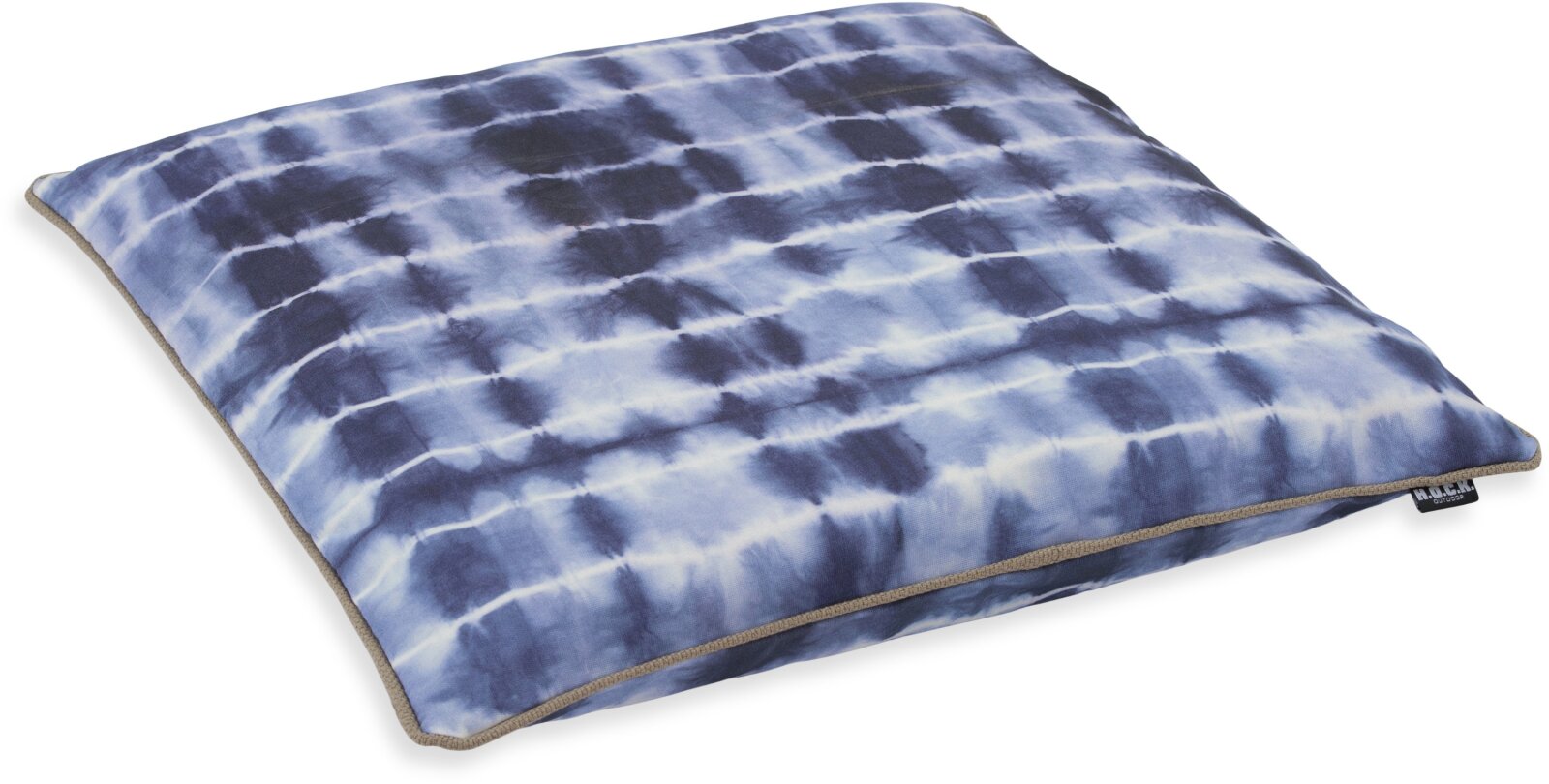 H.O.C.K. Badu Batik Midnight Outdoor Sitzkissen mit Keder BLISS 45x45x6cm col. 03 blau