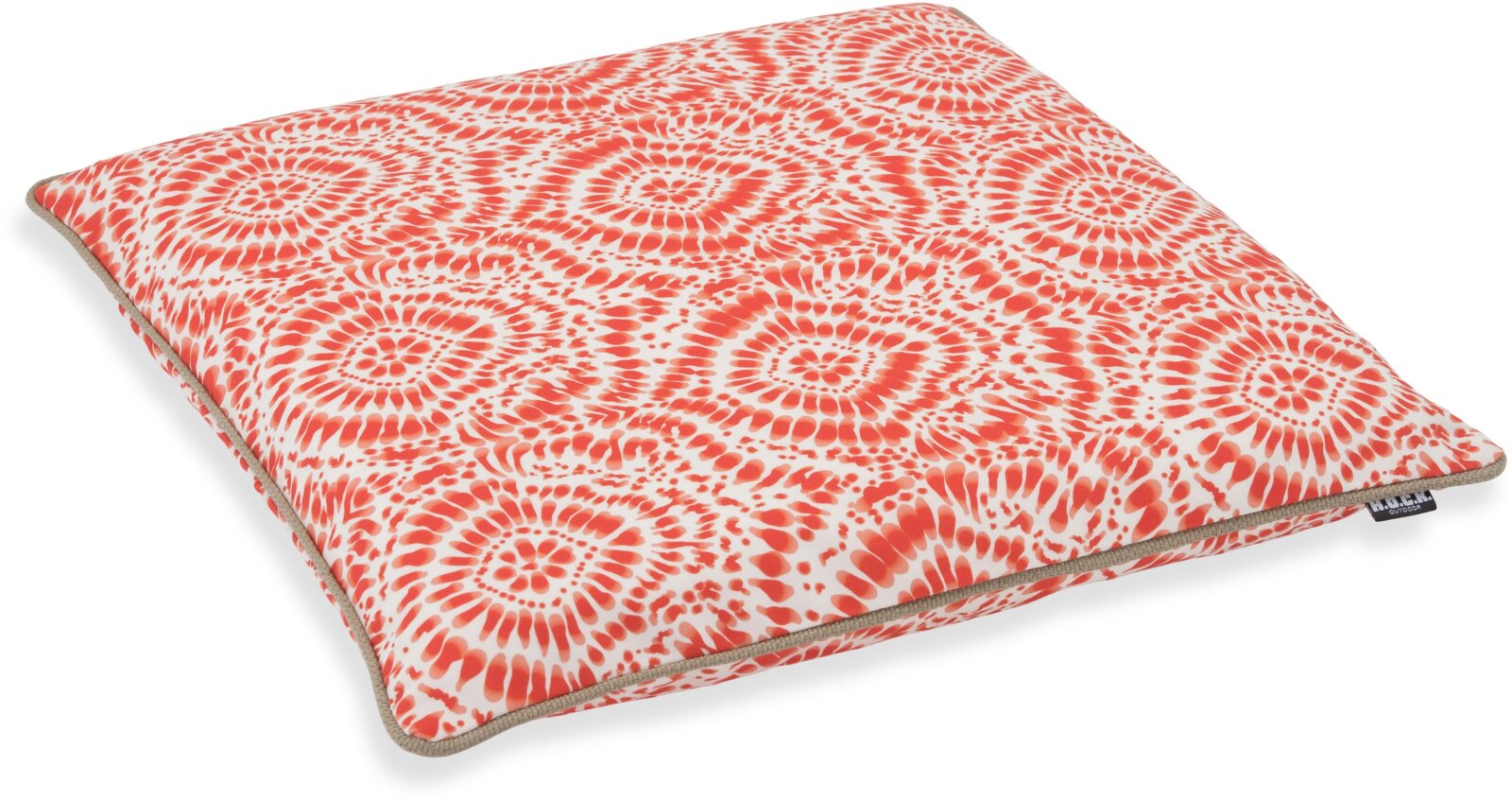 H.O.C.K. Badu Batik Steel Outdoor Sitzkissen mit Keder BLISS 45x45x6cm col. 20 orange
