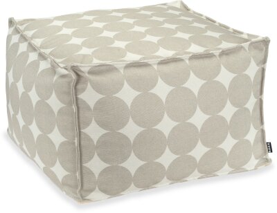 H.O.C.K. Circle Bean Cube Hocker 55x55x35cm Kreise beige...