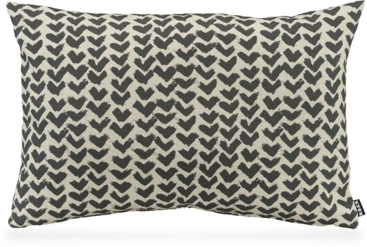 H.O.C.K. Black Heart Kissen 60x40cm Herzen schwarz-taupe col. 24