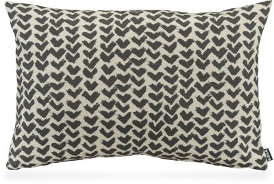 H.O.C.K. Black Heart Kissen 60x40cm Herzen schwarz-taupe...