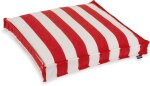 H.O.C.K. Classic Streifen Outdoor Sitzkissen 50x50x5cm rot