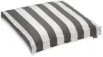 H.O.C.K. Classic Streifen Outdoor Sitzkissen 50x50x5cm grau