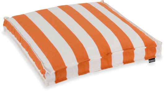 H.O.C.K. Classic Streifen Outdoor Sitzkissen 50x50x5cm orange col. 24